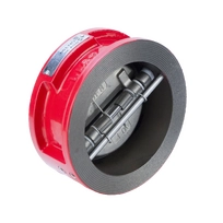 Обратный клапан двухстворчатый межфланцевый REON тип RSV30RED-T DN450 PN16